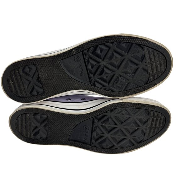 Converse All Star Womens High Top Sneakers Sz 8.5 Light Purple‎ Metallic Canvas - Picture 9 of 11